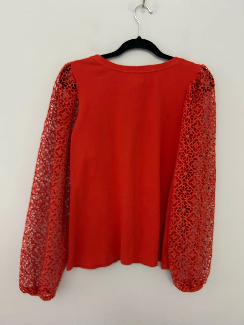 Anthropologie Maeve Lace Sleeve Blouse